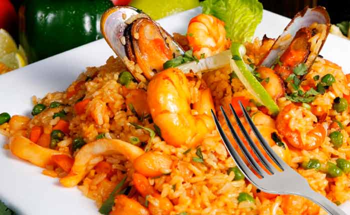 arroz con mariscos comidas peruanas