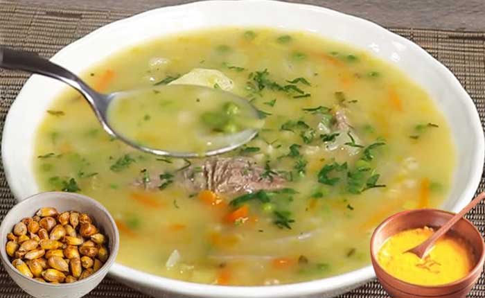 sopa de trigo peruano