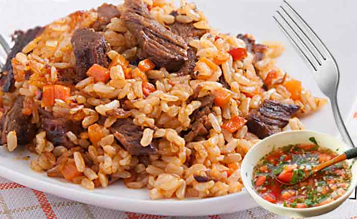 arroz con carne